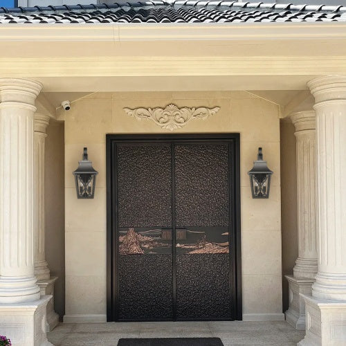 Black Outdoor Wall Light – Industrial Farmhouse Style