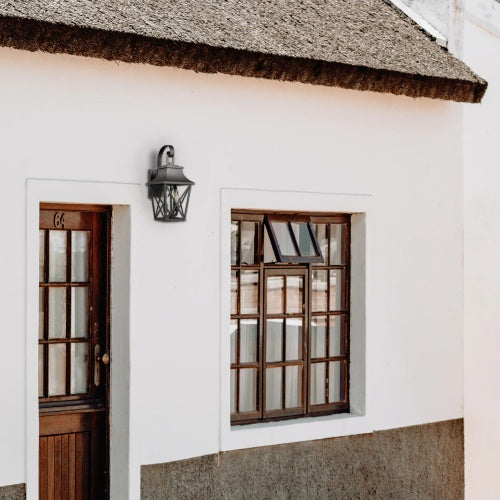 Black Outdoor Wall Light – Industrial Farmhouse Style