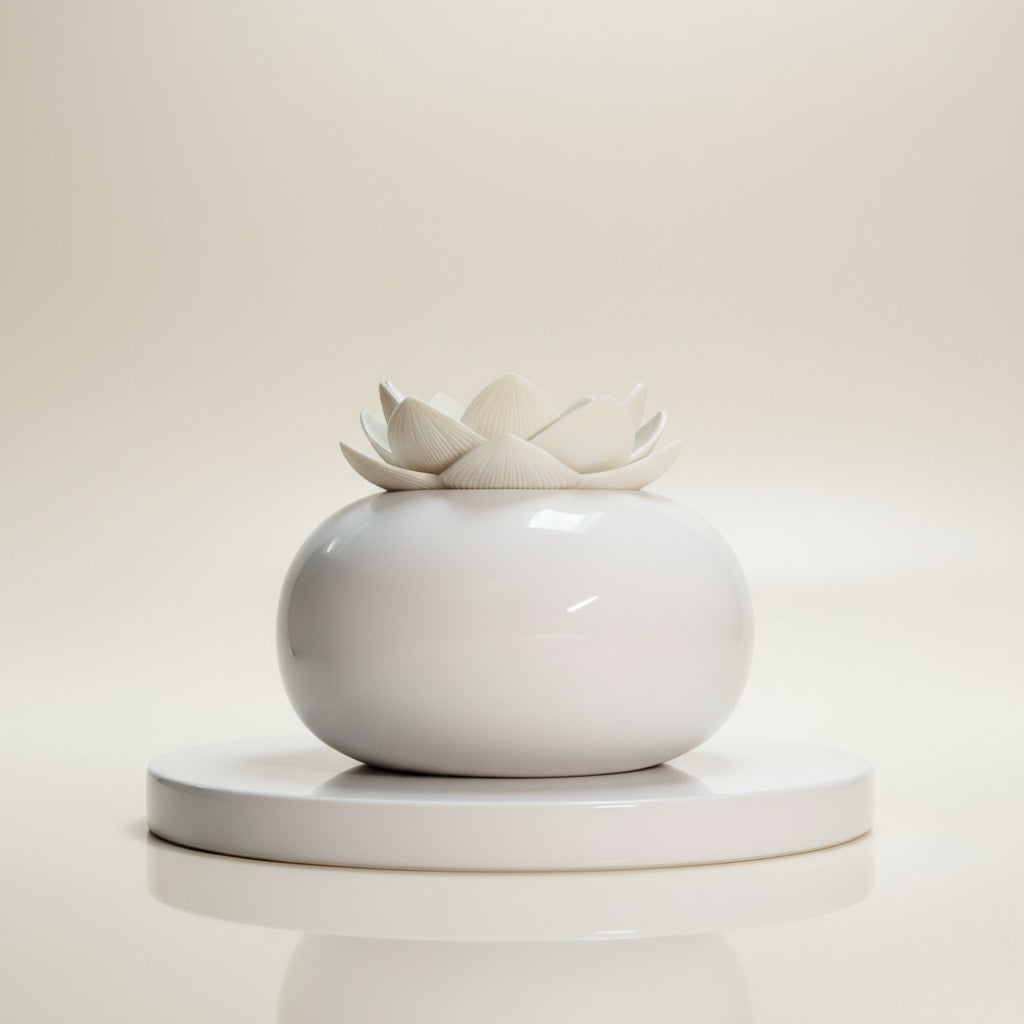 Lotus Ultrasonic Humidifier – Essential Oil Diffuser & Air Moisturizer