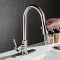Pull-Out Brushed Copper Kitchen Tap