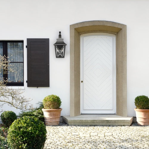 Black Outdoor Wall Light – Industrial Farmhouse Style