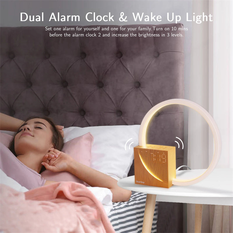Touch Control Bedside Lamp with Natural Sounds & 3-Level Brightness