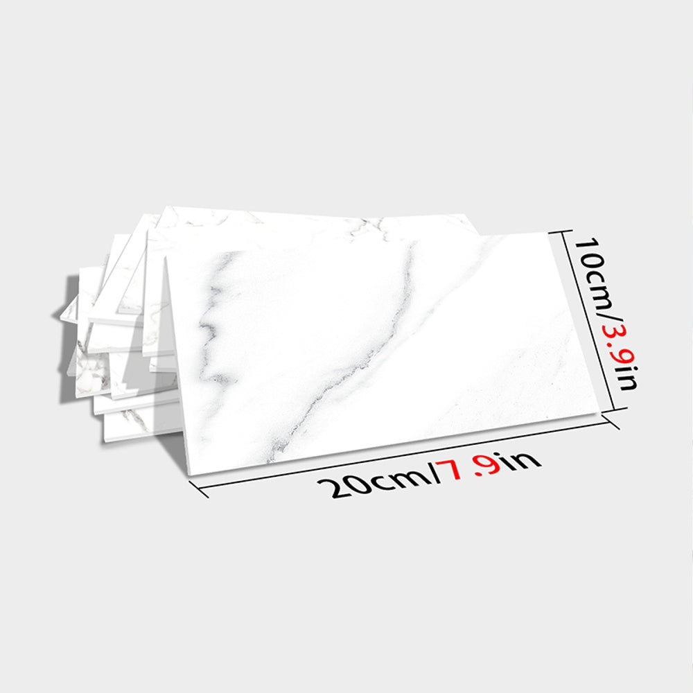Marble-Look Peel-and-Stick Wall Tiles
