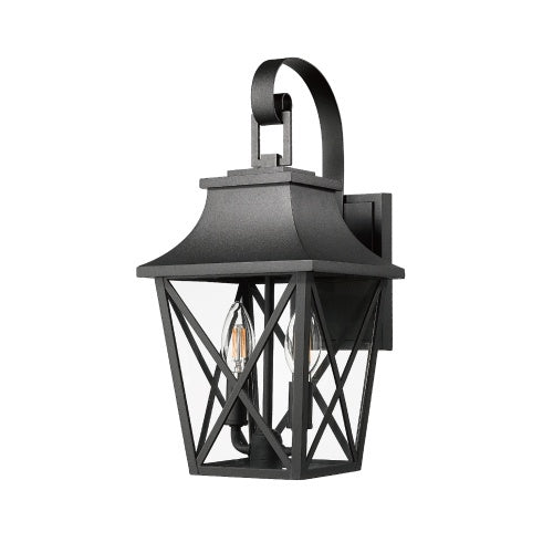 Black Outdoor Wall Light – Industrial Farmhouse Style